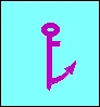 Figura ufficiale della domanda (Carte nautiche e proiezione di Mercatore): Il simbolo in figura a fianco indica la presenza di una zona dove: