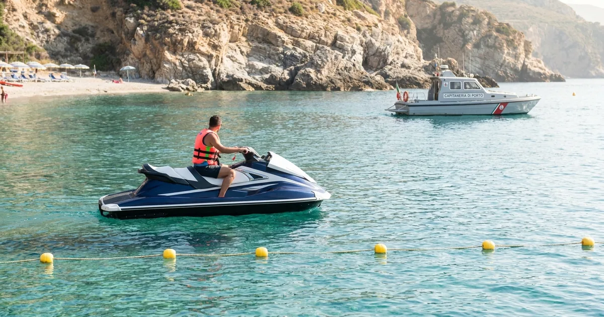 Moto d acqua in navigazione diurna vicino alla costa: guida a chi puo condurla senza patente e con la patente D1